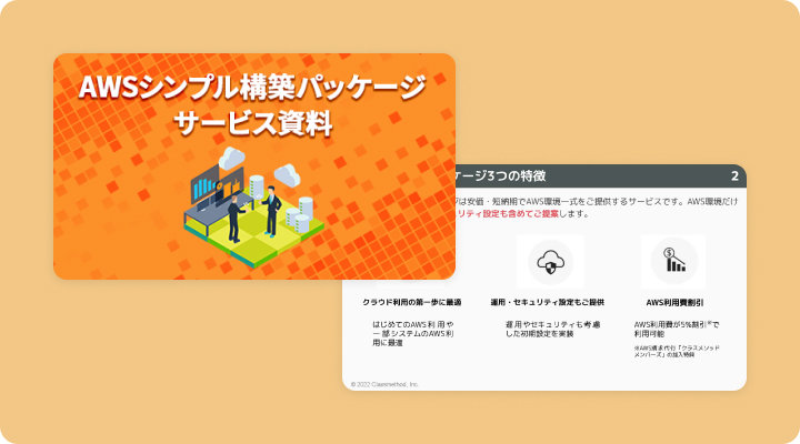 資料請求「[BK]AWSシンプル構築パッケージサービス資料」のイメージ画像