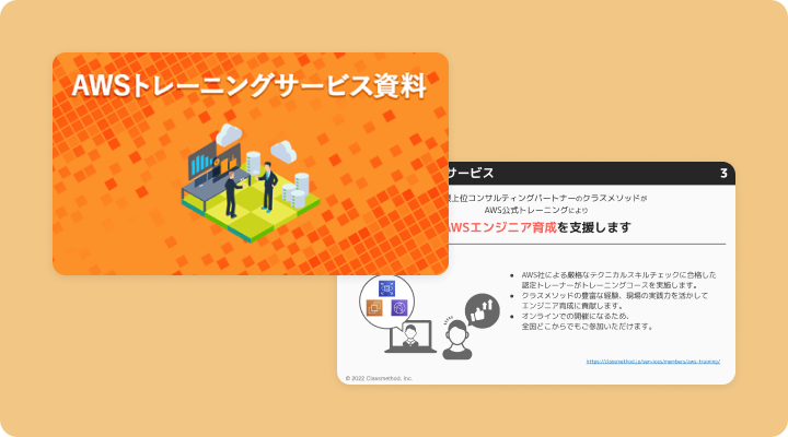 資料請求「AWSトレーニングサービス資料」のイメージ画像