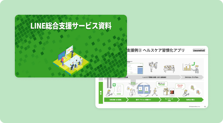 資料請求「LINE総合支援サービス資料」のイメージ画像
